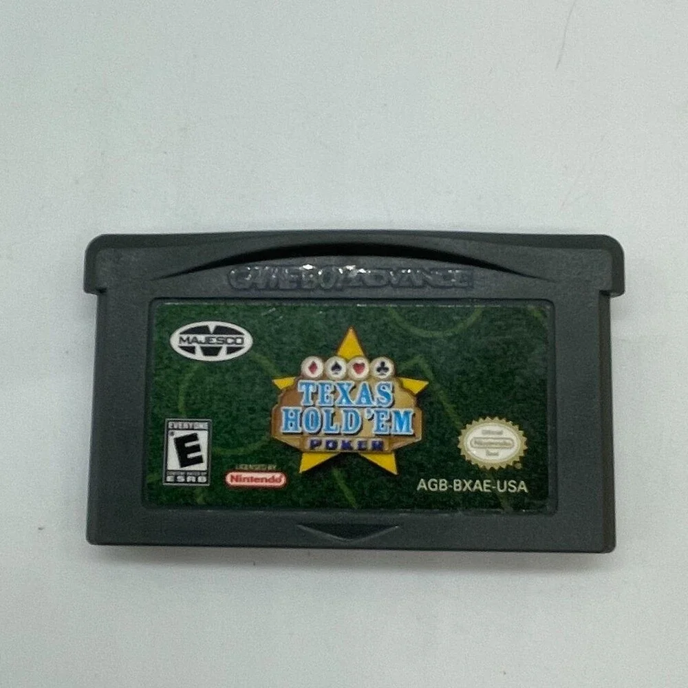 Texas Hold 'Em Poker GBA (Nintendo Game Boy Advance, 2004) Cartridge Only